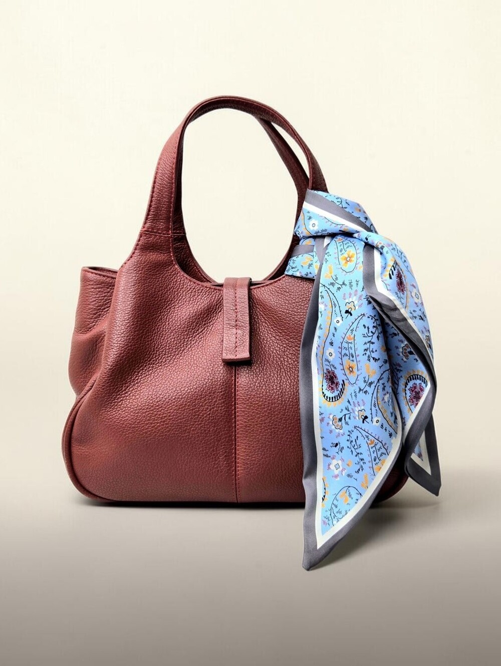 John Cole Brown Leather Handbag.